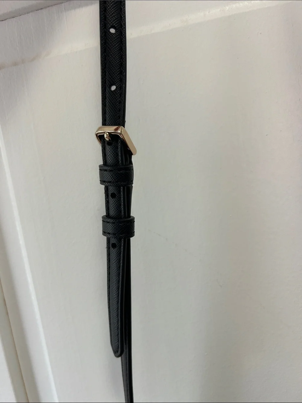 kate spade Black Saffiano Crossbody with Gold Logo